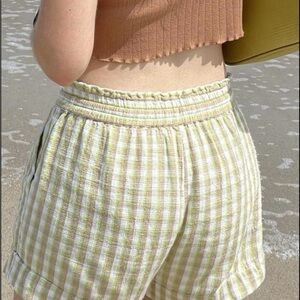 Urban outfitters plaid green and White Women Shorts